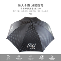 LITE golf umbrella black long handle single layer of rain and light outdoor UV protection