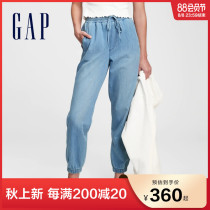 Gap womens loose air-conditioned pants jeans 660882 autumn new womens pants light drawstring pants trousers