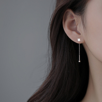 (Alley South) 925 Pure Silver Streaming Suear Line Woman 2021 New Tide-Long Earrings Summer Advanced Sensual Earrings