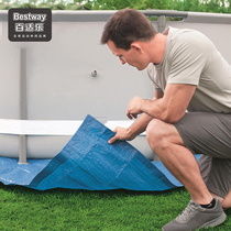 Bestway bracket swimming pool cover swimming pool cover cloth cushion cloth bracket pool cushion cover for rain and dust floor cloth