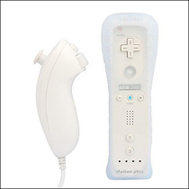 Wii game console acceleration handle wii left and right handle send silicone cover ten sling straight handle handle accessories