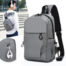 New Mens Chest Bag Casual Single Shoulder Diagonal Satchel IPAD11 Inch Flat Bag Multifunction Large Capacity Tide Backpack