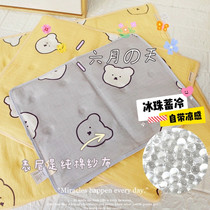 Pet summer ice cushion cat dog Teddy summer cooling ice beads cooling cool sleeping mat cotton ice mat