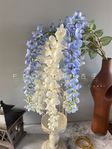 Florist recommends a new 6-fork Abri simulation flower wedding hall ceiling Purple Ivy Flower Suzubela Wind Sul Soft Flowers