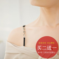 Light extravagant underwear shoulder strap Diamond transparent shoulder strap invisible non-sensitive beautiful back word collar chest strap bra strap