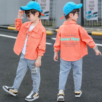 Childrens clothes boy autumn clothing Cowboys Three sets of 2021 new CUHK childrens spring autumn nets Red trendy little boy Chaoters