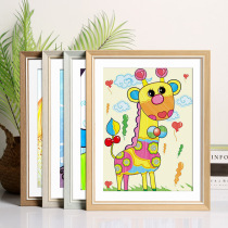 Simple childrens frame mounted 4k opening 8k photo frame 16 inches a4 paper kindergarten painting bar painting assignment A3