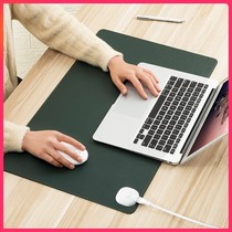 Leather office table mat oversized heated mouse pad heating warm hand computer mat writing desk table mat large electric office
