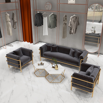 Nordic Milk Tea Shop Sofa Reception Working Room Brief Modern Coffee Shop Clothing Shop Iron Art Sofa single double