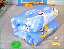 Kindergarten quilt cover Mattress cover Cushion cover Micro-defect Pure cotton does not play the ball does not fade off the code product cartoon three-piece car