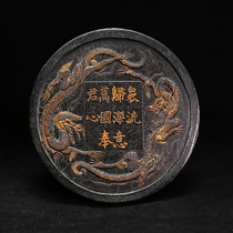 National intangible cultural heritage Ming Dynasty old ink block Hui ink Cheng Junfang High-grade Chen Mo Wenfang four treasures collection oil smoke ink gift