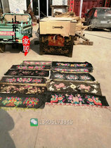 Republic of China old embroidery handmade old embroidery Folk nostalgia old objects Museum collection exhibition