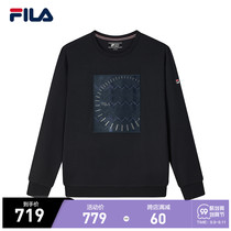 FILA Phila Fiele official mens round neck sweater 2021 autumn new casual versatile jumper print long sleeve