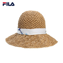 FILA Fila official fisherman hat female 2021 summer new fashion cornice flat top visor lady round hat female