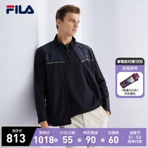 FILA Fiele official mens knitted jacket autumn 2021 new sports casual versatile fashion jacket