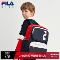 FILA KIDS FILA Children's Backpack 2021 New Boys and Girls Large Capacity Senior Schoolbag Tide
