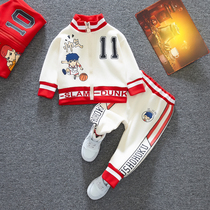 Boy suit 22 new wave Korean version of childrens spring and autumn clothes foreign air baby handsome young children sports two sets