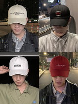 Hat female autumn and winter Joker Korean version of tide white baseball cap ins Tide brand female sunshade sunscreen cap New