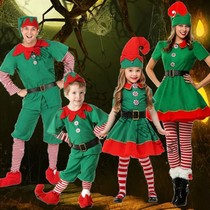 Childrens Christmas costumes boys and girls Santa Claus costumes kindergarten parent-child performance costumes Christmas suits
