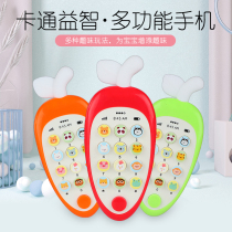 Baby children music mobile phone toys boys and girls phone lights baby can bite simulation puzzle learning early education machine