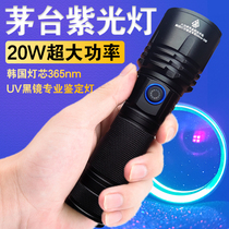 Maotai purple lamp high power 20w365nm tobacco and alcohol banknote verification tool fluorescent agent 15w detection lamp