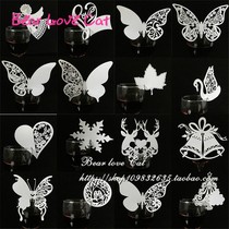 50 multiple wine glasses card card Christmas wedding seat card table card butterfly Angel party decoration name card