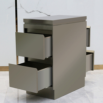 Stainless steel barbershop ironing and dyeing tool cabinet in style Hair salon special floor hair salon product cabinet