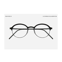 PHEATHER X Xi mirror ultra-lightweight stainless steel anti-blue rubber eyebrow glasses