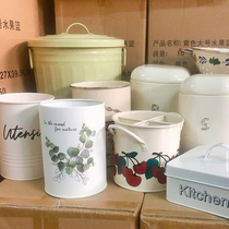 2 pieces of shop Miscellaneous defects iron storage box Nordic wind INS retro style ~ updated from time to time