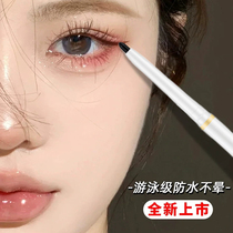 Li Jiaqis extremely fine eye line pen gel pen female waterproof without fainting persistent colorful brown no-makeup makeup artist special