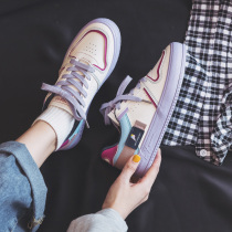 Summer thin section burst white shoes womens shoes 2020 new 2021 spring and autumn sports and leisure board shoes sneakers
