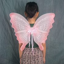New adult children butterfly white feather wonderful fairy wings performance dress props Elf Girl