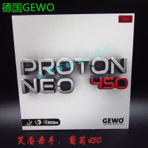 German Jetwo Grape 450 Table Tennis Set Gum GEWO Rubber Backhand Rubber Super Dornik F1