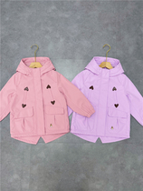 Value Welfare Spring and Autumn Festival Girls thin - jacket coat adjustable waist comfortable texture