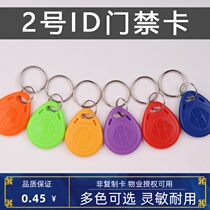 No. 2 id card access card Community Access control keychain card EM chip drip card id induction card special-shaped card