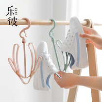 Creative Wind double balcony shai xie jia multifunctional hanging shoes of liang xie jia adhesive hook liang xie jia sub-liang shai jia