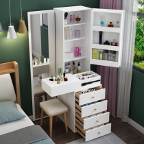 Dressing table storage cabinet integrated Net red ins bedroom dressing mirror vanity table simple mini Nordic small bucket cabinet
