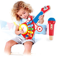 Hape Echo Sonata Microphone Mic Guitar Combo Toy Male Girl Baby Children Music Puzzle Early