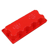 100 trays 10 grass and soil eggs creative red blister egg tray Plastic raw egg packaging egg box rack