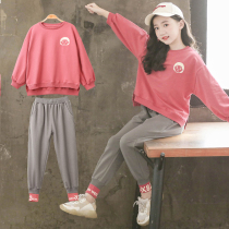 Girl Spring Clothing Suit 2022 New Ocean Gas Sports 12 Year Old 15 Spring Autumn Girl Clothes Childrens Clothing Two Sets