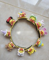 (Non-finished mail)Crochet 10 hyaluronic acid duck hairpin wool knitting hand illustration clip