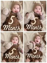 inssen is a baby growth record wooden digital identity month birthday newborn to take pictures props for 12 months