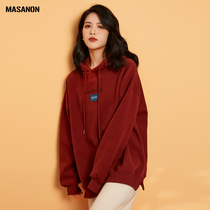 MANSANON PREGNANT WOMAN Dress Spring Fall Outside of Lianhood Weak red New Year jacket loose casual cover jacket woman