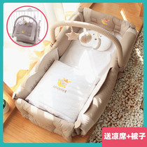 Export Korean crib fabric bed in bed tremble BBB bed multifunctional folding portable baby game mattress