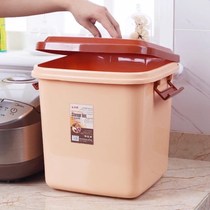 Kitchen multi-function rice box square thickened storage rice flour water storage plastic 30 kg 10gk sealed small box