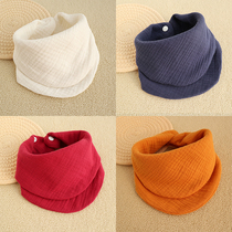 3 gauze triangular towels Baby pure cotton saliva towel newborn feeding towels Mouth Baby Saliva Scarves Scarves