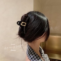 Black shark clip female summer hairclip back head hair grab clip size hair accessories hair card headgear