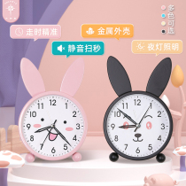 Polaris cartoon small alarm clock students use bedroom mute alarm for childrens high volume intelligent bedside clock