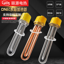 Hexagon 2 inch 58mm copper head head engineering water tank high power heating rod heating tube DN50 electric heating tube