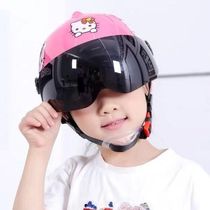 Childrens helmet Mens and womens motorcycle childrens protective cap electric car sunscreen four seasons cartoon cute helmet manufacturers